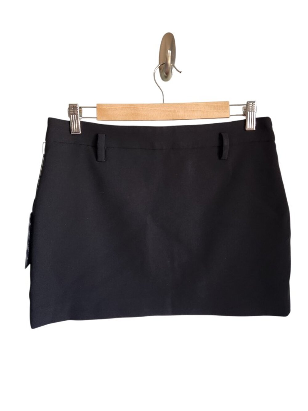 Aritzia Skirt Black 8 Women's Ten Knockout Skirt Matte Satin Pencil Mini Mirror